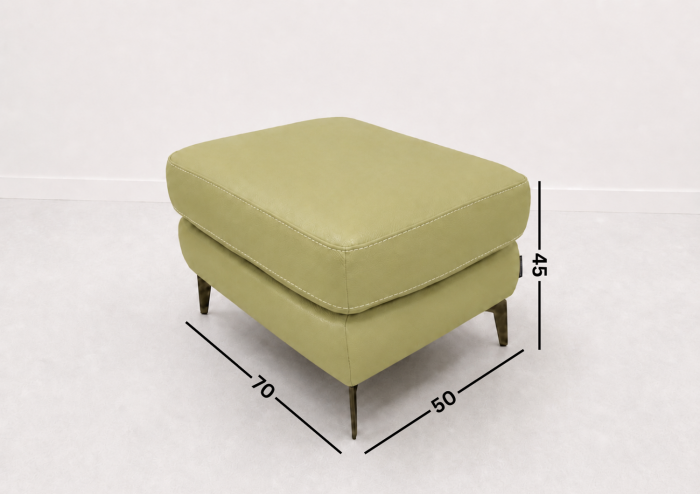 Taburet BALTIC 70 x 50 cm din piele naturală [2]