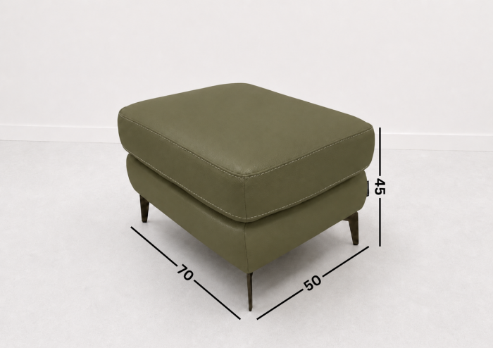BALTIC 70 x 50 cm genuine leather ottoman [2]