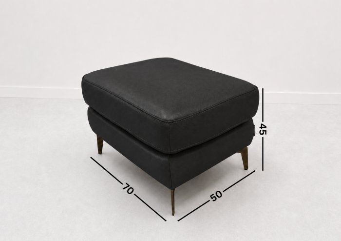 Taburet BALTIC 70 x 50 cm din piele naturală [2]