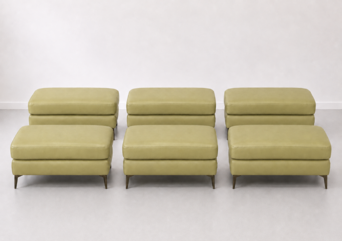 Taburet BALTIC 70 x 50 cm din piele naturală [5]