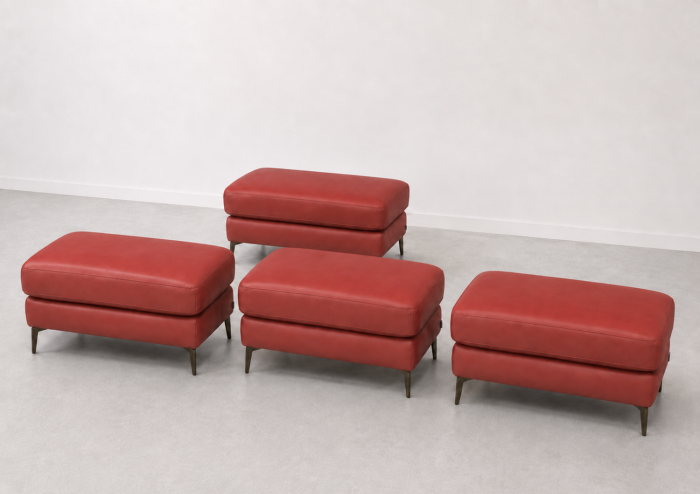 Taburet BALTIC 70 x 50 cm din piele naturală [3]