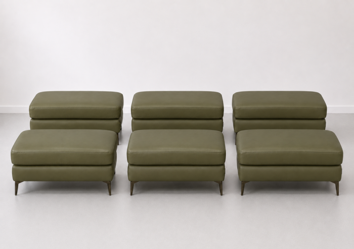 BALTIC 70 x 50 cm genuine leather ottoman [5]