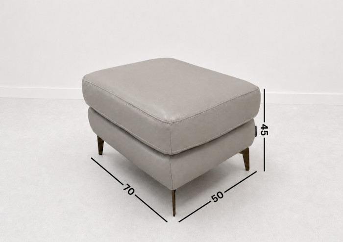Taburet BALTIC 70 x 50 cm din piele naturală [2]