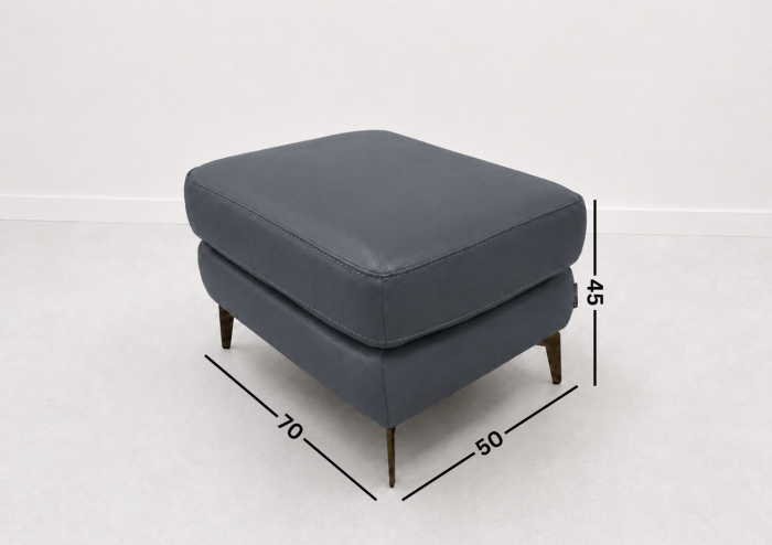 Taburet BALTIC 70 x 50 cm din piele naturală [2]