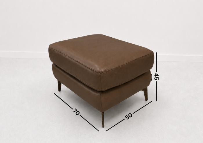 Taburet BALTIC 70 x 50 cm din piele naturală [2]