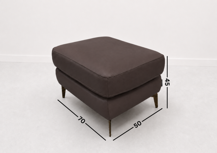 Taburet BALTIC 70 x 50 cm din piele naturală [2]