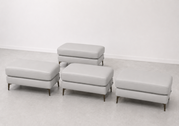 Taburet BALTIC 70 x 50 cm din piele naturală [3]