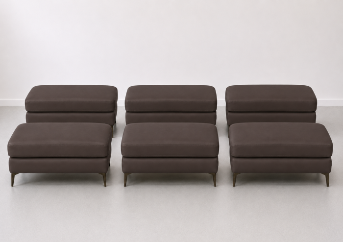 Taburet BALTIC 70 x 50 cm din piele naturală [5]