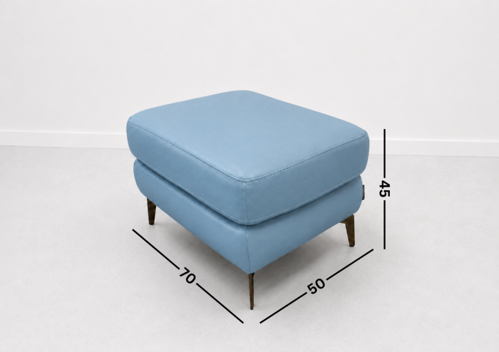 Taburet BALTIC 70 x 50 cm din piele naturală [2]