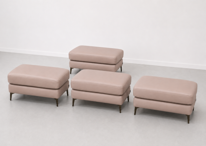 Taburet BALTIC 70 x 50 cm din piele naturală [3]