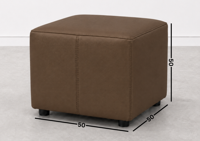 Taburet KUADRO 50 x 50 cm piele naturală italiană [7]