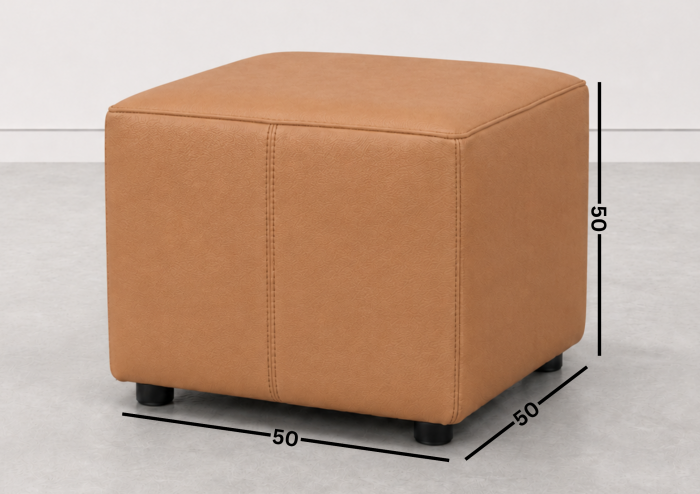 Taburet KUADRO 50 x 50 cm piele naturală italiană [7]
