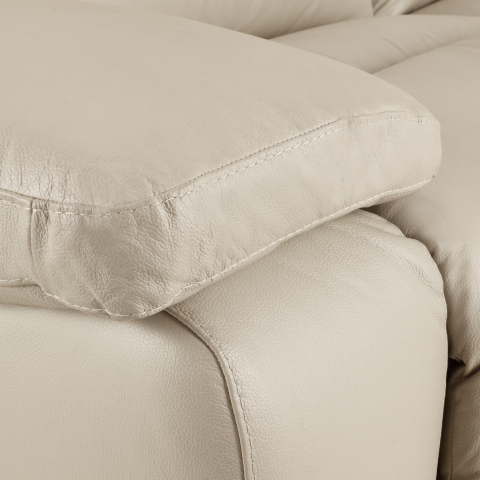 Canapea CASANOVA, 3 locuri cu 2 reclinere electrice, Piele naturala Italiana, 220x94 cm [2]
