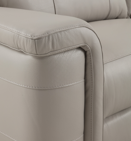 Set 2 canapele NABUCCO, canapea 3 locuri cu 2 reclinere electrice bi-motorizate, tetiere reglabile electric, port USB, 216x103 cm si canapea 2 locuri fara reclinere, 172x103 cm, Piele naturala Italian [2]