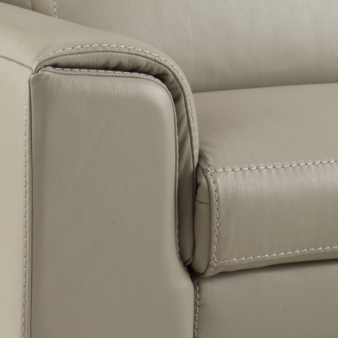 Coltar BALTIC, 3 locuri cu recliner electric stang si sezlong pe dreapta, tetiere reglabile, port USB, Piele naturala Italiana, 291x221 cm [4]