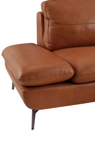 Coltar AUSTIN, 3 locuri cu brate inovative si 2 tetiere mobile, lung pe dreapta, Piele naturala Italiana, 292x210 cm [5]
