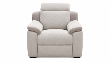 Canapele - Fotoliu VENTADOR cu recliner electric și stofă bicoloră italiană