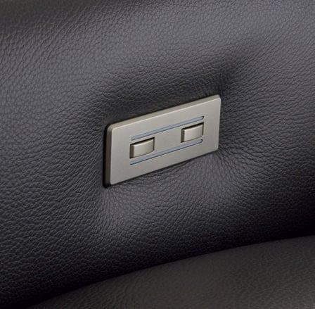Canapea ALEXIA, 3-locuri cu 2-reclinere electrice, piele [4]