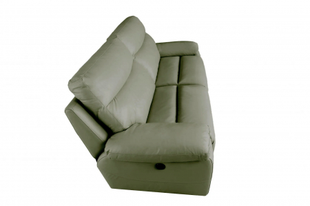 Canapea CASANOVA, 3 locuri cu 2 reclinere electrice, Piele naturala Italiana, 220x94 cm [6]