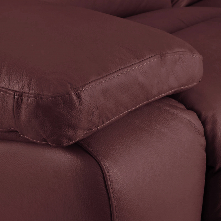 Canapea CASANOVA, 3 locuri cu 2 reclinere electrice, Piele naturala Italiana, 220x94 cm [2]