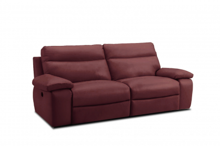 Canapea CASANOVA, 3 locuri cu 2 reclinere electrice, Piele naturala Italiana, 220x94 cm [1]