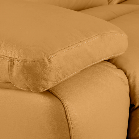 Canapea CASANOVA, 3 locuri cu 2 reclinere electrice, Piele naturala Italiana, 220x94 cm [2]
