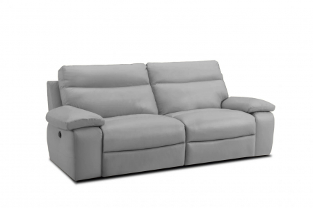 Canapea CASANOVA, 3 locuri cu 2 reclinere electrice, Piele naturala Italiana, 220x94 cm [1]