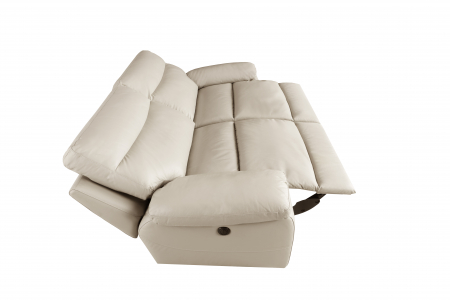 Canapea CASANOVA, 3 locuri cu 2 reclinere electrice, Piele naturala Italiana, 220x94 cm [5]