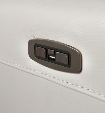 NABUCCO kanapé, 3 személyes, kétmotoros elektromos döntőkkel, elektromosan állítható fejtámlákkal, USB porttal, olasz valódi bőr, 216x103cm [4]