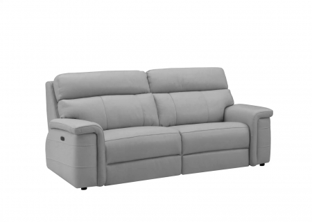 NABUCCO kanapé, 3 személyes, kétmotoros elektromos döntőkkel, elektromosan állítható fejtámlákkal, USB porttal, olasz valódi bőr, 216x103cm [1]