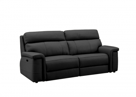 NABUCCO kanapé, 3 személyes, kétmotoros elektromos döntőkkel, elektromosan állítható fejtámlákkal, USB porttal, olasz valódi bőr, 216x103cm [1]