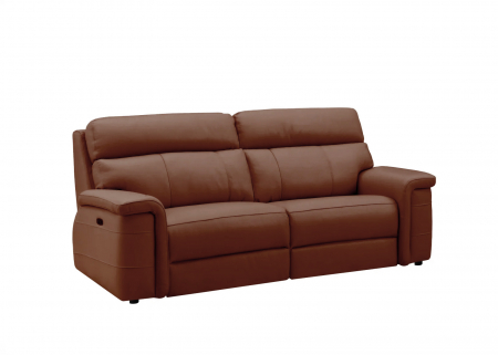 NABUCCO kanapé, 3 személyes, kétmotoros elektromos döntőkkel, elektromosan állítható fejtámlákkal, USB porttal, olasz valódi bőr, 216x103cm [1]