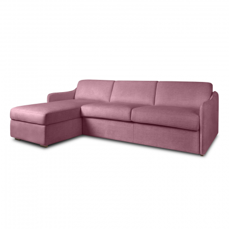 Sofa Beds - Coltar ARIANNA extensibil, element tip pat matrimonial si element sezlong interschimbabil cu lada de depozitare, Stofa, 259x201 cm