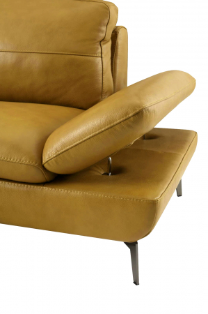 Coltar AUSTIN, 3 locuri cu brate inovative si 2 tetiere mobile, lung pe dreapta, Piele naturala Italiana, 292x210 cm [1]