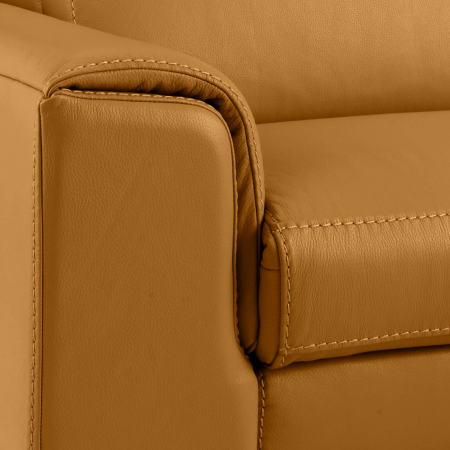 Coltar BALTIC, 3 locuri cu recliner electric dreapta si sezlong pe stanga, tetiere reglabile, port USB, Piele naturala Italiana, 291x221 cm [6]