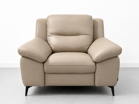 Canapele - Fotoliu RAVENNA din piele naturală italiană cu funcție relax electrică și baterie