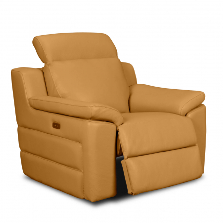 Fotoliu VENTADOR, cu recliner electric, Piele naturala, 102x100 cm [0]