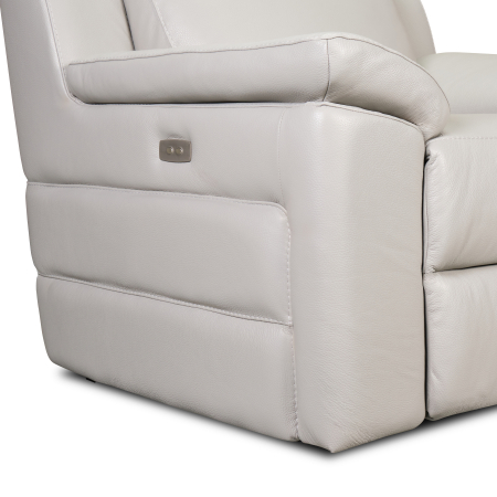 Set canapele VENTADOR, canapea 3 locuri cu 2 reclinere electrice, 196x10 cm, canapea 2 locuri fara reclinere, 176x100 cm si fotoliu cu recliner electric, Piele naturala Italiana [3]
