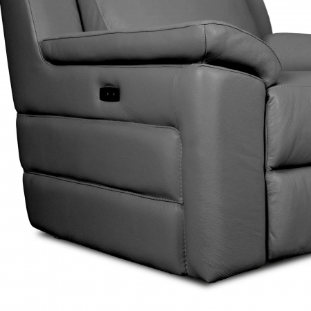 Fotoliu VENTADOR, cu recliner electric, Piele naturala, 102x100 cm [2]