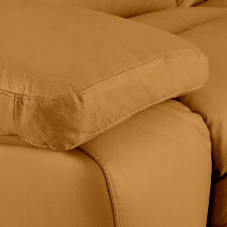 Set 2 canapele CASANOVA, canapea 3 locuri cu 2 reclinere electrice, 220x94 cm si canapea 2 locuri fara reclinere, 172x94 cm, Piele naturala Italiana [3]