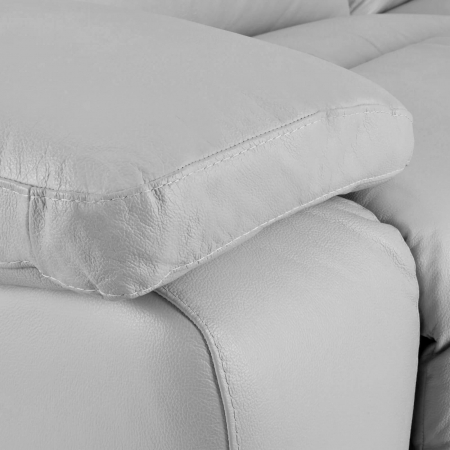 Set 2 canapele CASANOVA, canapea 3 locuri cu 2 reclinere electrice, 220x94 cm si canapea 2 locuri fara reclinere, 172x94 cm, Piele naturala Italiana [3]