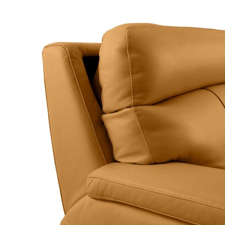 Set 2 canapele NABUCCO, canapea 3 locuri cu 2 reclinere electrice bi-motorizate, tetiere reglabile electric, port USB, 216x103 cm si canapea 2 locuri fara reclinere, 172x103 cm, Piele naturala Italian [6]