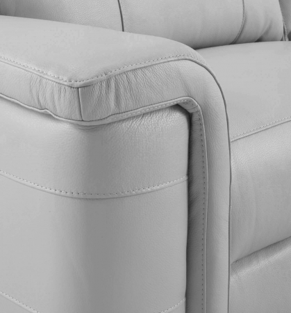Set 2 canapele NABUCCO, canapea 3 locuri cu 2 reclinere electrice bi-motorizate, tetiere reglabile electric, port USB, 216x103 cm si canapea 2 locuri fara reclinere, 172x103 cm, Piele naturala Italian [2]