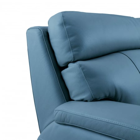 Set 2 canapele NABUCCO, canapea 3 locuri cu 2 reclinere electrice bi-motorizate, tetiere reglabile electric, port USB, 216x103 cm si canapea 2 locuri fara reclinere, 172x103 cm, Piele naturala Italian [5]