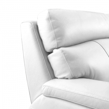 Set 2 canapele NABUCCO, canapea 3 locuri cu 2 reclinere electrice bi-motorizate, tetiere reglabile electric, port USB, 216x103 cm si canapea 2 locuri fara reclinere, 172x103 cm, Piele naturala Italian [5]