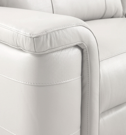 Set 2 canapele NABUCCO, canapea 3 locuri cu 2 reclinere electrice bi-motorizate, tetiere reglabile electric, port USB, 216x103 cm si canapea 2 locuri fara reclinere, 172x103 cm, Piele naturala Italian [2]