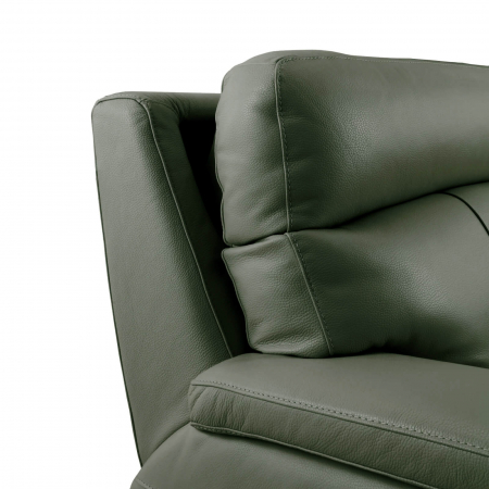 Set 2 canapele NABUCCO, canapea 3 locuri cu 2 reclinere electrice bi-motorizate, tetiere reglabile electric, port USB, 216x103 cm si canapea 2 locuri fara reclinere, 172x103 cm, Piele naturala Italian [6]