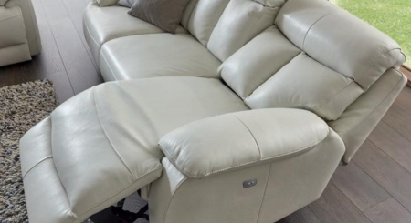 Set canapele GHITA, 3-locuri cu 2-reclinere electrice  si 2-locuri fara recliner si fotoliu cu recliner electric, piele [3]