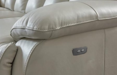 Set canapele GHITA, 3-locuri cu 2-reclinere electrice  si 2-locuri fara recliner si fotoliu cu recliner electric, piele [5]