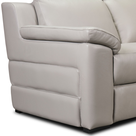 Set canapele VENTADOR, canapea 3 locuri cu 2 reclinere electrice, 196x10 cm, canapea 2 locuri fara reclinere, 176x100 cm si fotoliu cu recliner electric, Piele naturala Italiana [4]